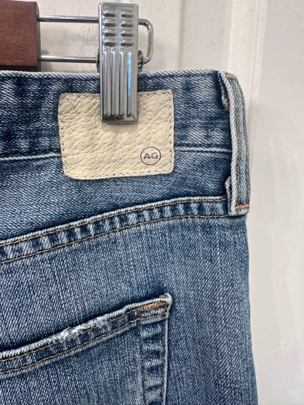 AG Adriano Goldschmied The Sloan Vintage Straight Leg Crop Distressed Jeans29 - Picture 8 of 10